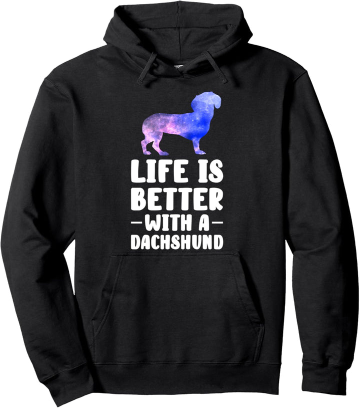 Das Leben ist besser mit einem Dackel-Dackel Pullover Hoodie