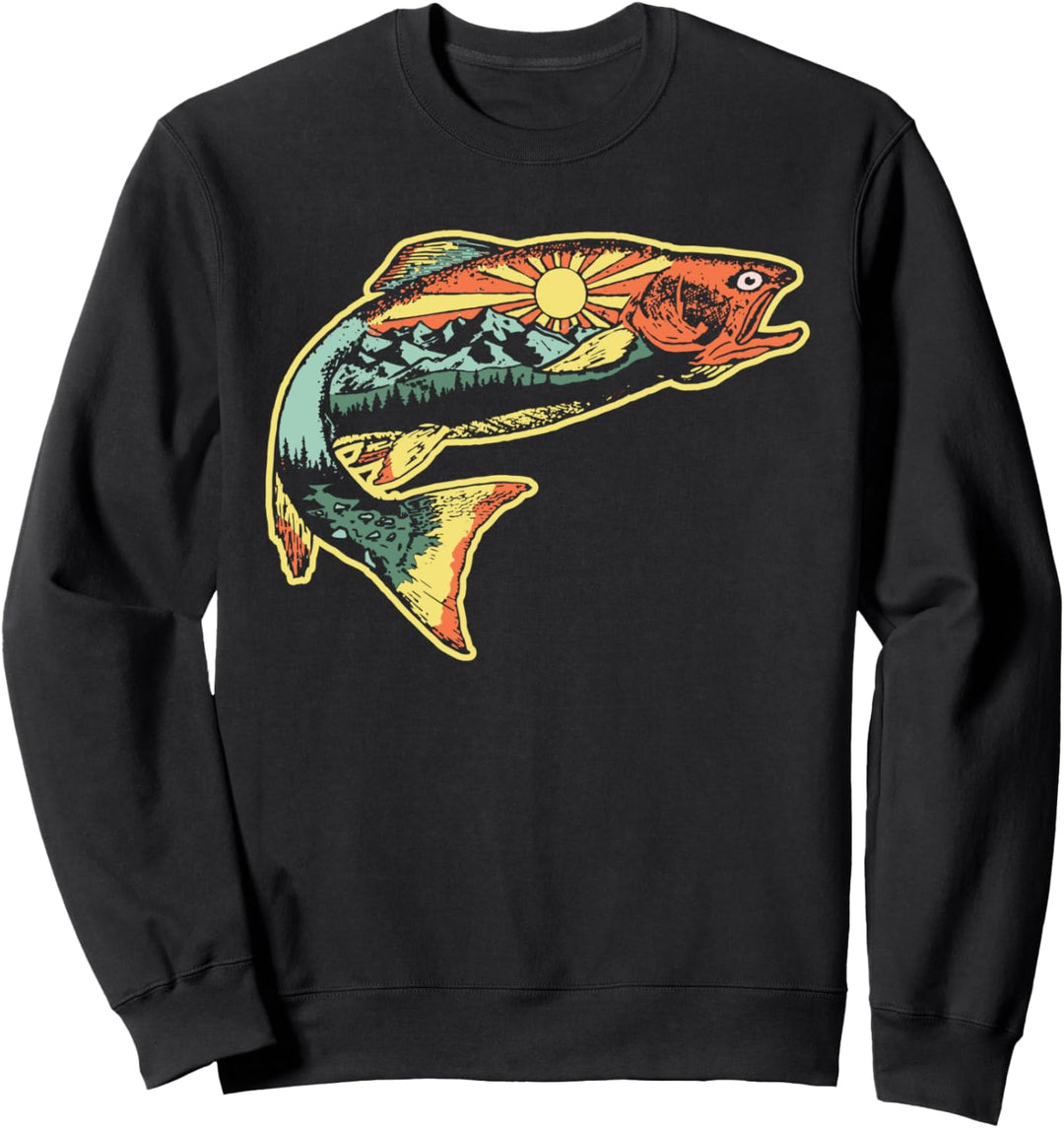 Trout Outdoor Illustration Series - Zion Canyon Sweatshirt