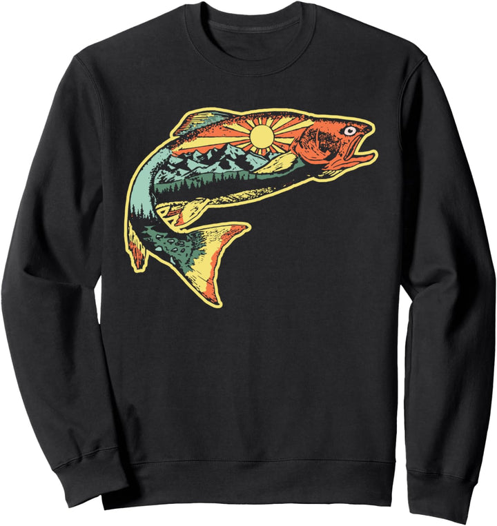Trout Outdoor Illustration Series - Zion Canyon Sweatshirt