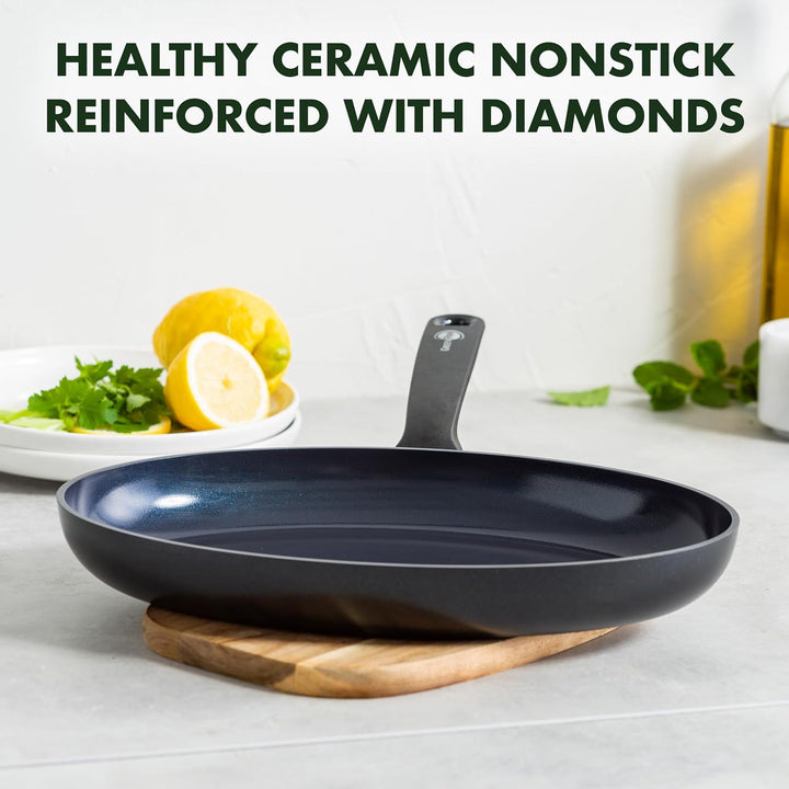 GreenPan Torino Gesunde Antihaft-Keramik-Fischpfanne 32 cm, PFAS-frei, induktionsgeeignet, backofenf