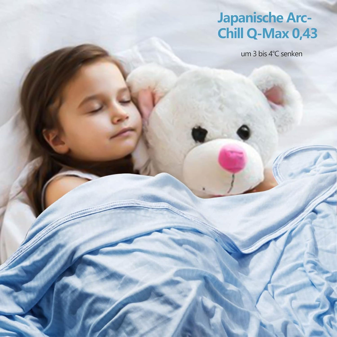 WONGS BEDDING Kühldecke Sommerdecke 2 in 1 doppelseitig mit Japanische Arc-Chill Q-Max 0,43 selbstkü