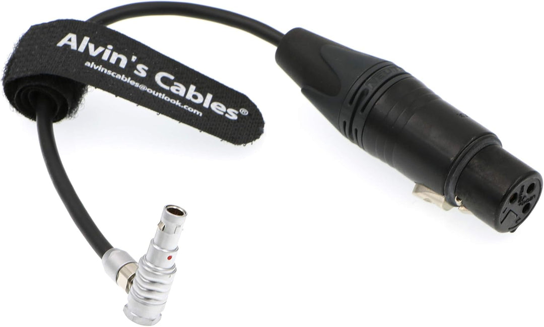 Alvin's Cables 5 Pin 00 Stecker auf Original XLR 3 Pin Buchse Kabel für Z CAM E2 Kamera Rechter Wink