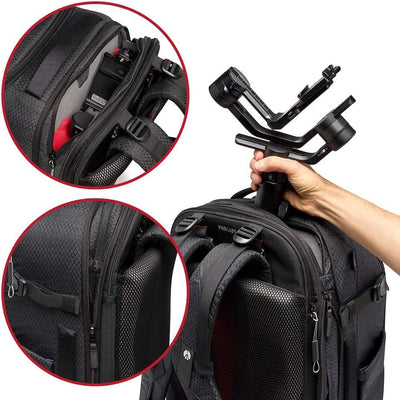 Manfrotto PRO Light Flexloader L, Profi-Rucksack für Kameras, Erweiterbare Tasche für 3-Achsen-Gimba