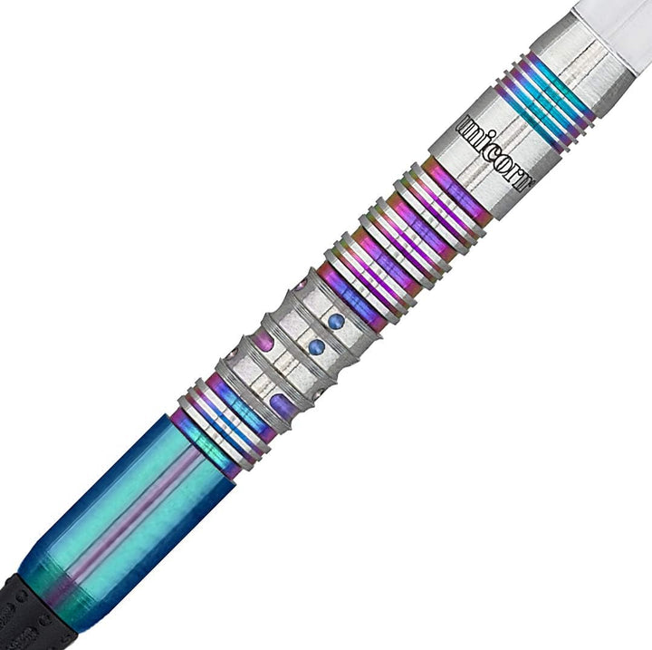 Unicorn Dimitri Van den Bergh Code 90% Tungsten Dartpfeile mit weicher Spitze, Mehrfarbig, 22 g