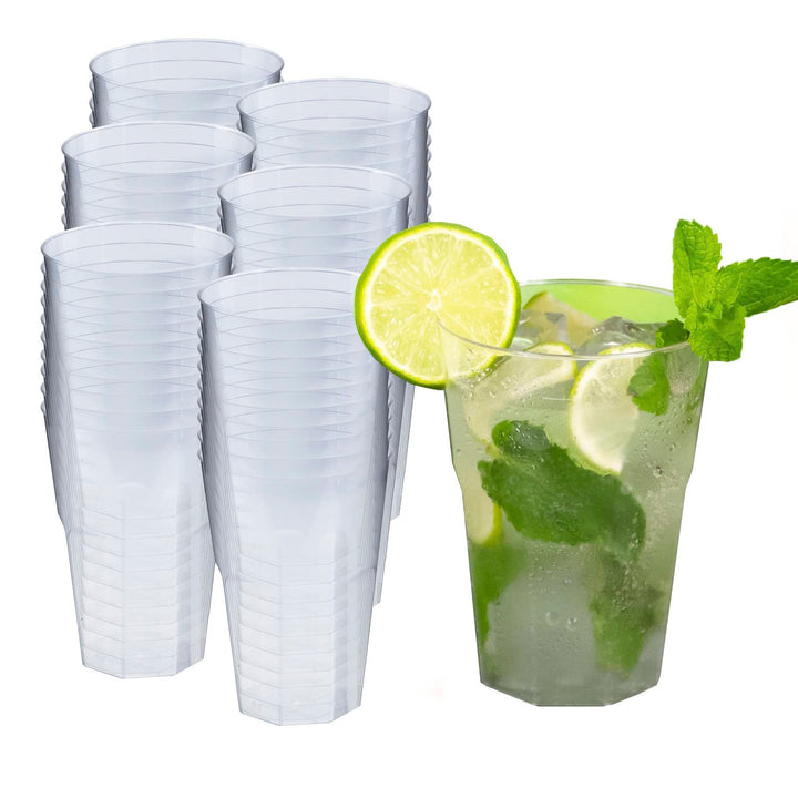 silverkitchen 60x Cocktailbecher 300ml - wiederverwendbare Partybecher Cocktail Becher Hartplastik M