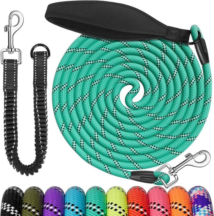 Aystkniet Bungee Schleppleine für Hunde 3M 5M 9M 10M 15M 20M 30M, Schockabsorbierende Hundeleine mit