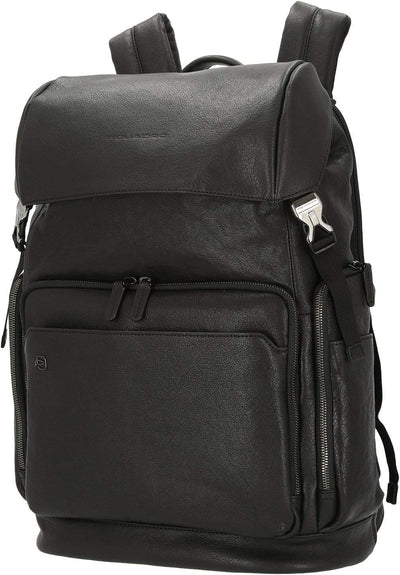 Piquadro Black Square Rucksack Leder 44 cm Laptopfach