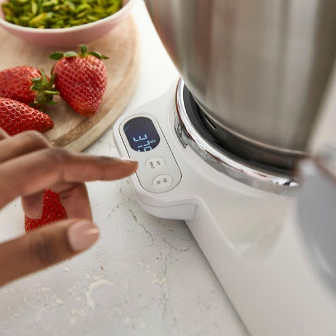 Kenwood Titanium Chef Baker XL KVL65.001WH Sbattitore con base 1200 W Argento, Bianco (Kenwood Titan