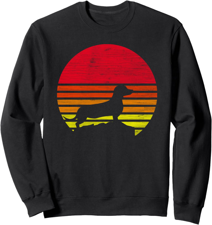 Retro Dackel Silhouette Sweatshirt