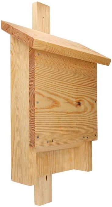Fledermauskasten Stratmann MKW - Stabiler Premium Haus für Fledermaus - aus massivem Nadelholz herge