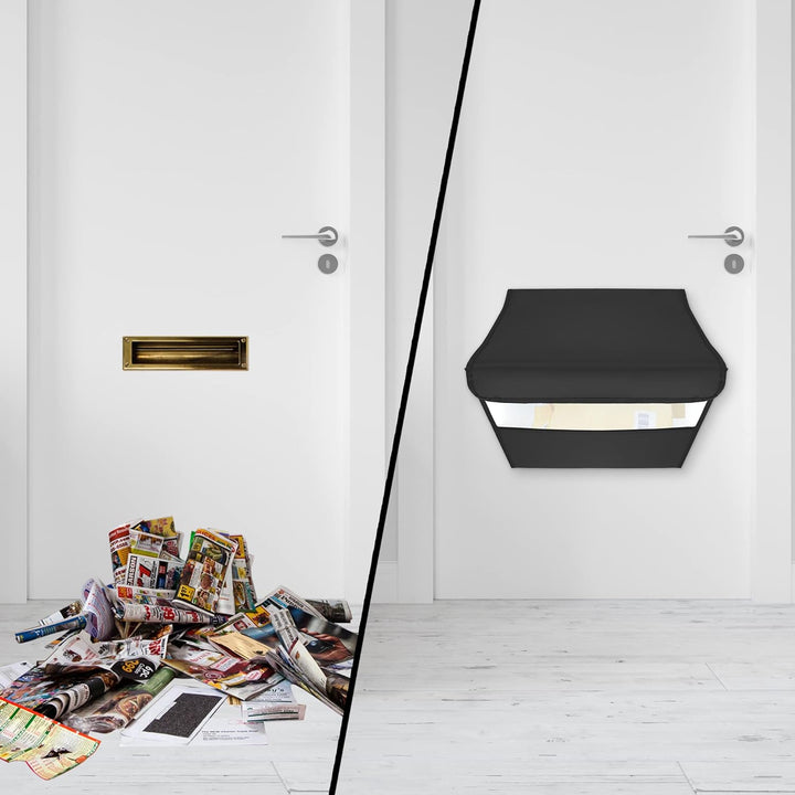 Briefschlitz Abdeckung an der Tür Hängend, Innen Briefkasten Reissfest, Schwarz Postfänger Ohne Schr