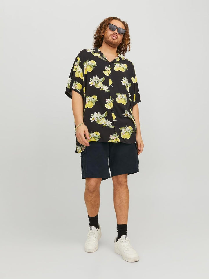 JACK & JONES Male Cargo Shorts Plus Normal geschnitten Cargo Shorts XS Schwarz, XS Schwarz