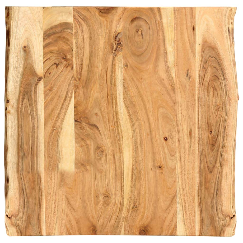 vidaXL Massivholz Tischplatte Baumkante Massivholzplatte Akazie 58x(50-60) x2,5cm 58 x 60 x 2.5 cm,