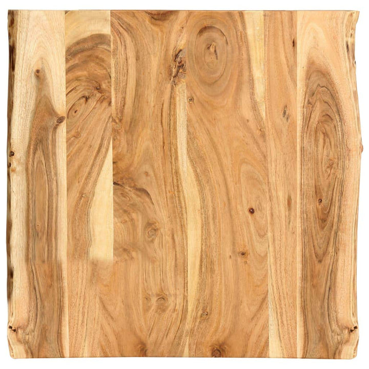 vidaXL Massivholz Tischplatte Baumkante Massivholzplatte Akazie 58x(50-60) x2,5cm 58 x 60 x 2.5 cm,