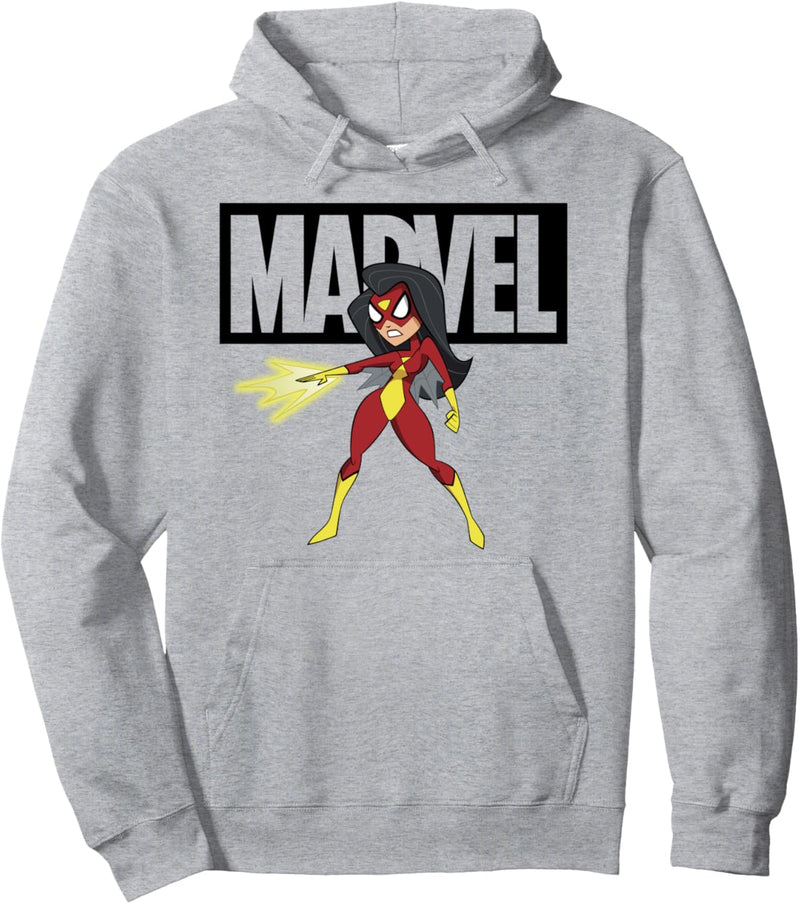 Marvel Avengers Spider-Woman Logo Doodle Pullover Hoodie