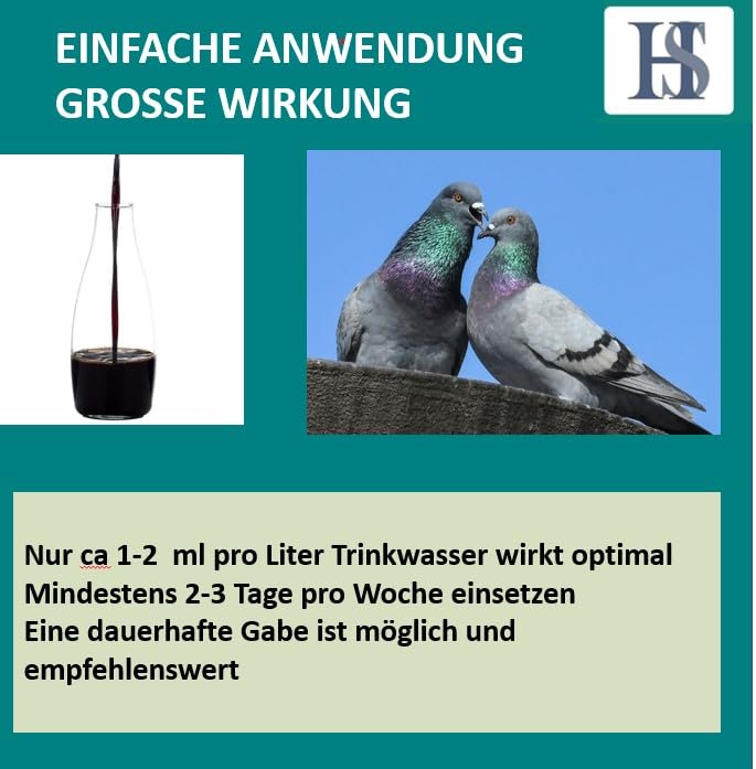 H&S Soft Acid IV+E 1000ml - Trinkwasserzusatz u.a. gegen E.Coli und Salmonellen bei Geflügel & Taube