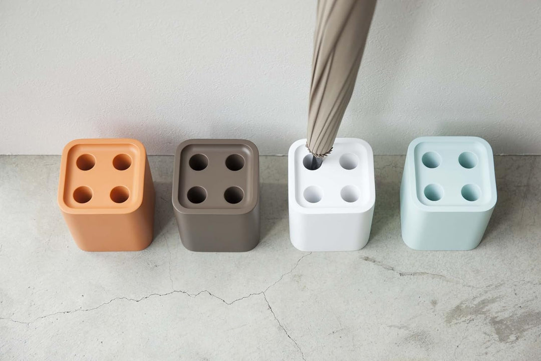 YAMAZAKI Schirmständer, Polystone, Braun, One Size, Braun