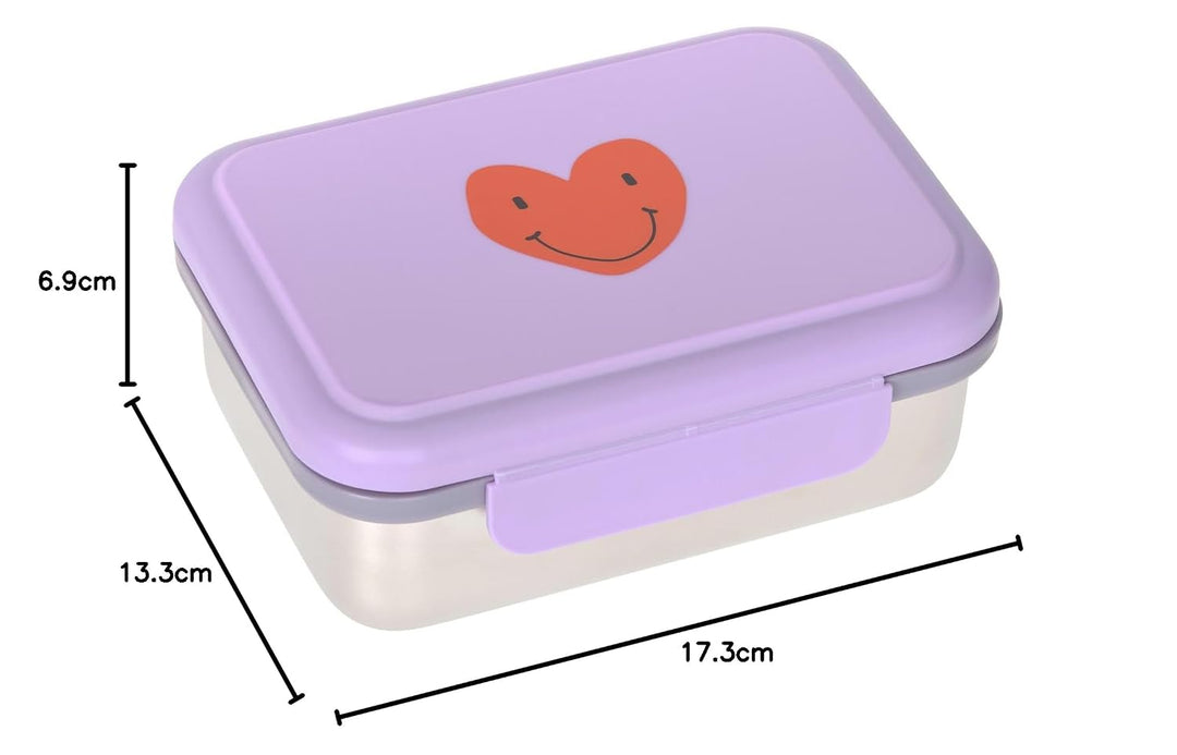 LÄSSIG Kinder Brotdose Edelstahl Lunchbox Frühstücksbox Nachhaltig Kindergarten Schule/Lunchbox Stai