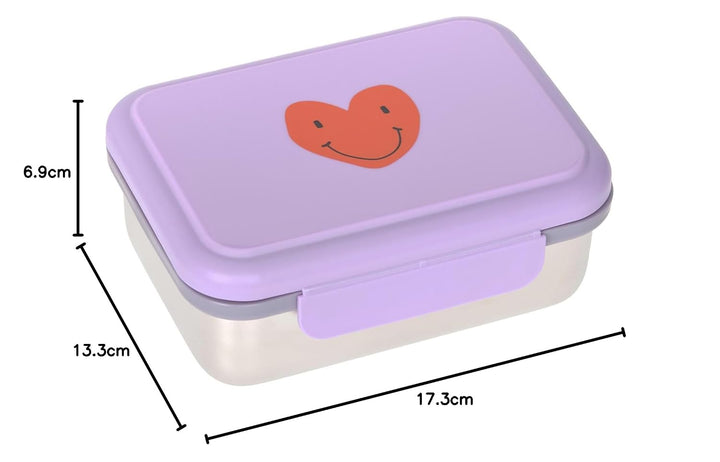 LÄSSIG Kinder Brotdose Edelstahl Lunchbox Frühstücksbox Nachhaltig Kindergarten Schule/Lunchbox Stai