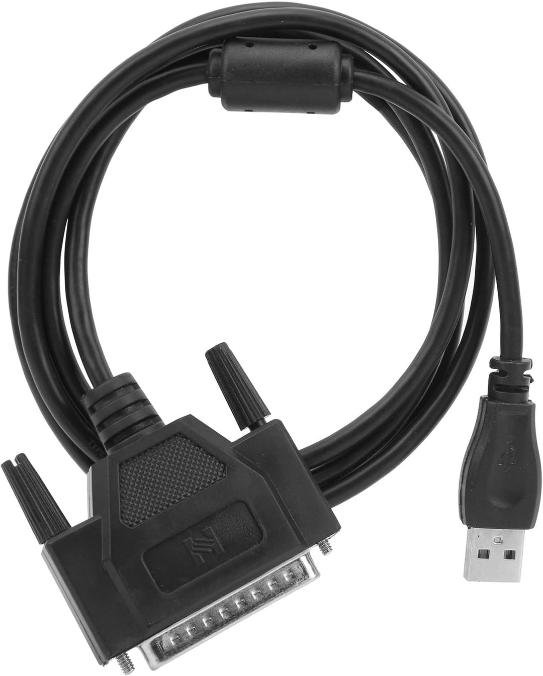 CNC-USB-Adapterkabel, schwarz DB25 12-Mbit/s-USB-Kabel zum Parallelkonverter Transformator Computer-