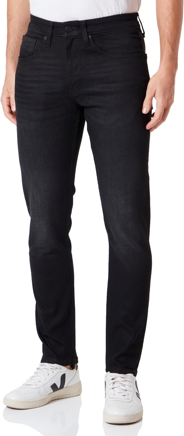 s.Oliver Herren Jeans Hose Mauro, Tapered Leg 29W / 30L Schwarz, 29W / 30L Schwarz