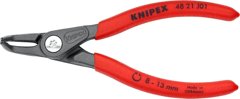 Knipex Präzisions-Sicherungsringzange für Innenringe in Bohrungen grau atramentiert, mit rutschhemme