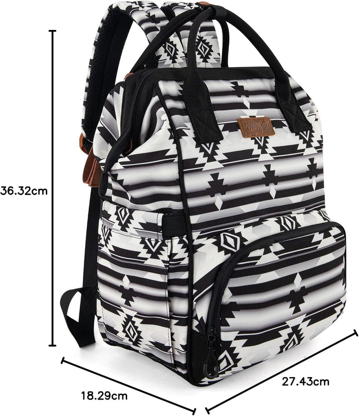 Montana West Wrangler Wickeltasche, Rucksack, Aztekenmuster, Reiserucksack, Geldbörsen, Western-Mult