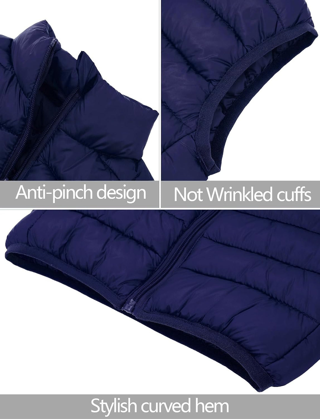 Happy Cherry Kinder Winterweste Gefütterte Stehkragen Weste Winddicht Ärmellose Jacke Baby Warme Ste