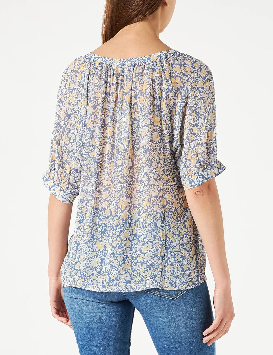 PART TWO Damen Popsypw Bl Relaxed Fit Blouse 30 Riviera Painted Summer Flower, 30 Riviera Painted Su