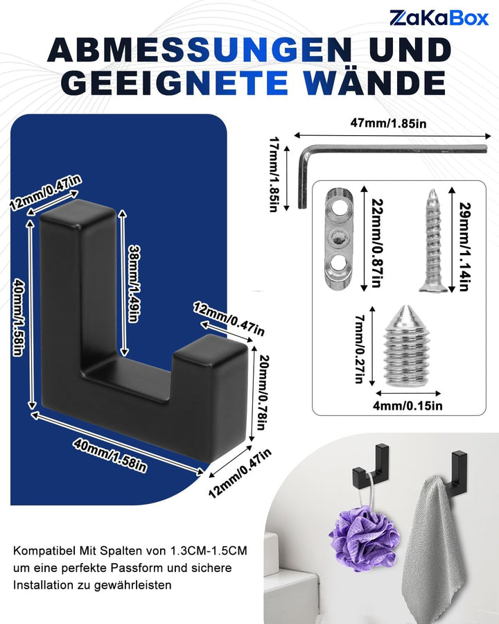 Schwarz Aluminium J-Haken, akustikpaneele kleiderhaken und haken für akustikpaneele, geeignet zum Au