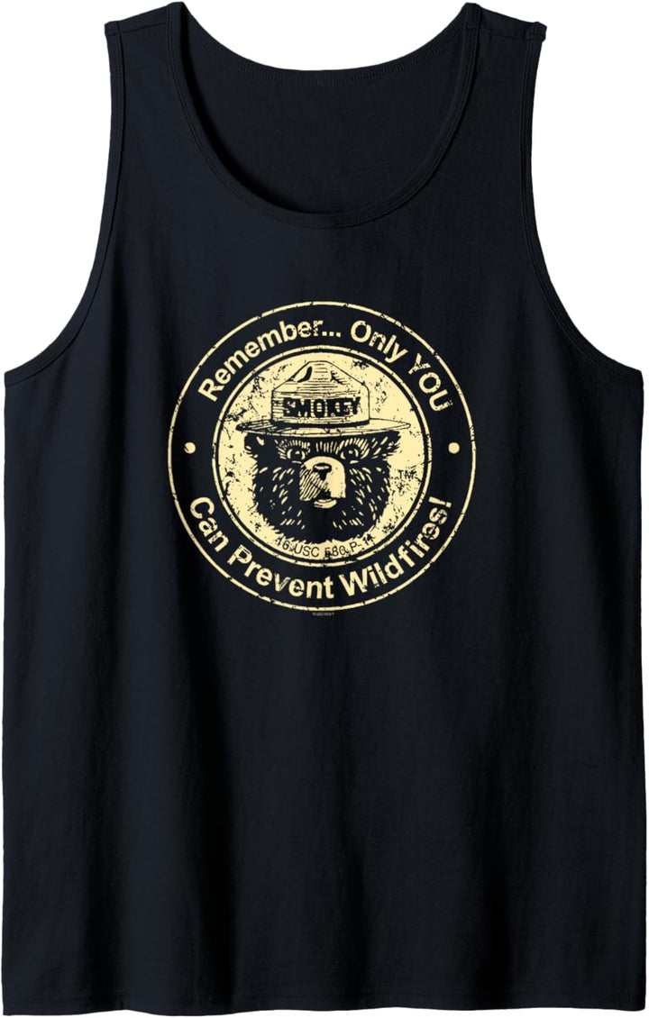 Smokey Bear Nur Sie können Waldbrände verhindern Tank Top