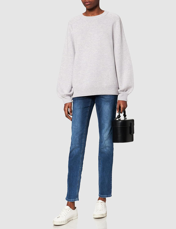 BOSS Damen C_faldaria Pullover L Medium Grey38, L Medium Grey38