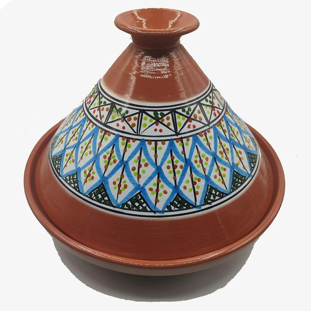Tajine Terracotta-Topf Ethnischer Teller Marokkanisch Tunesisch XL 32 cm 2910201102