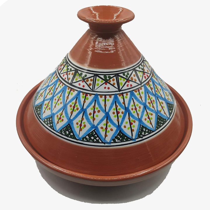 Tajine Terracotta-Topf Ethnischer Teller Marokkanisch Tunesisch XL 32 cm 2910201102