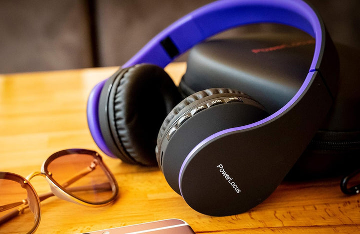 PowerLocus P1 Bluetooth Kopfhörer Kabellos, Wireless 5.0 Bluetooth Kopfhörer Over-Ear, Over Ear Kopf