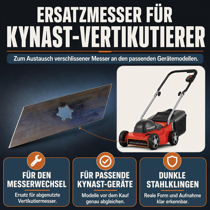 17 Vertikutiermesser für Kynast Vertikutierer 15-E403 15-E-403 35V-403 35-V-403 ersetzt 00.1857.39 1