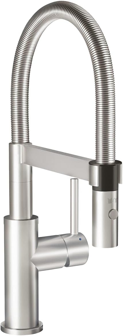Villeroy &amp; Boch Steel Expert Compact Window Küchenarmatur, Hochdruck, Wasserhahn Küche mit Vorfenste