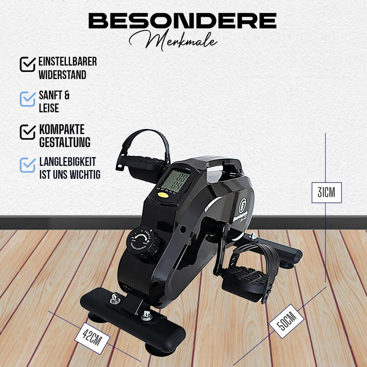 Arm- und Beintrainer, Mini-Heimtrainer, Bewegungstrainer, Training im Home-Office, mit Trainingsdisp