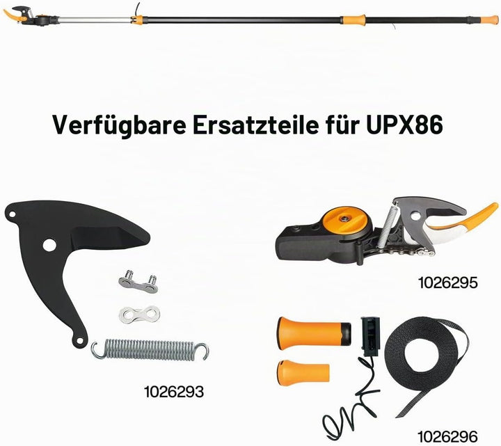 Original Ersatzteil-Set für Fiskars Bypass Schneidgiraffe UPX82, UPX86, UP82, UP84, UP86, Mit Klinge
