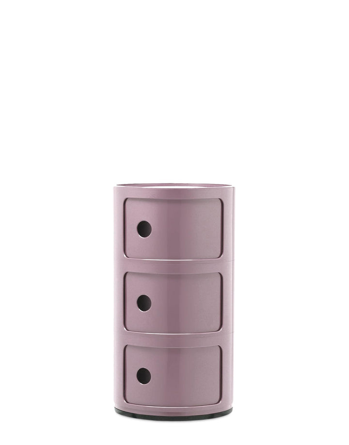 Kartell Componibili, Container 3-fächer, Malve 3-fächer Malve, 3-fächer Malve