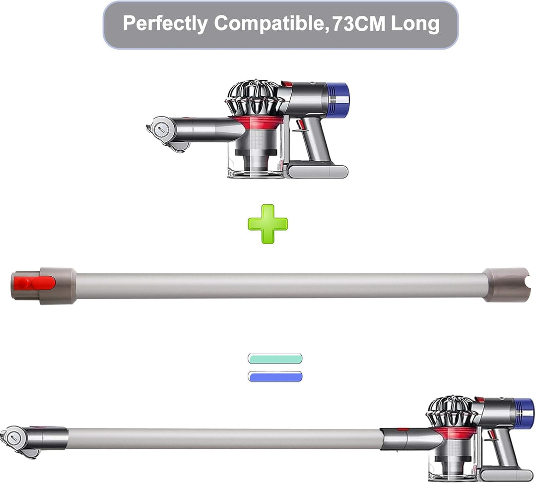 Ersatzteile Verlängerungsrohr für Dyson V7 V8 V10 V11 V15 Staubsauger, Saugrohr Länge 73 cm, Rohr Er