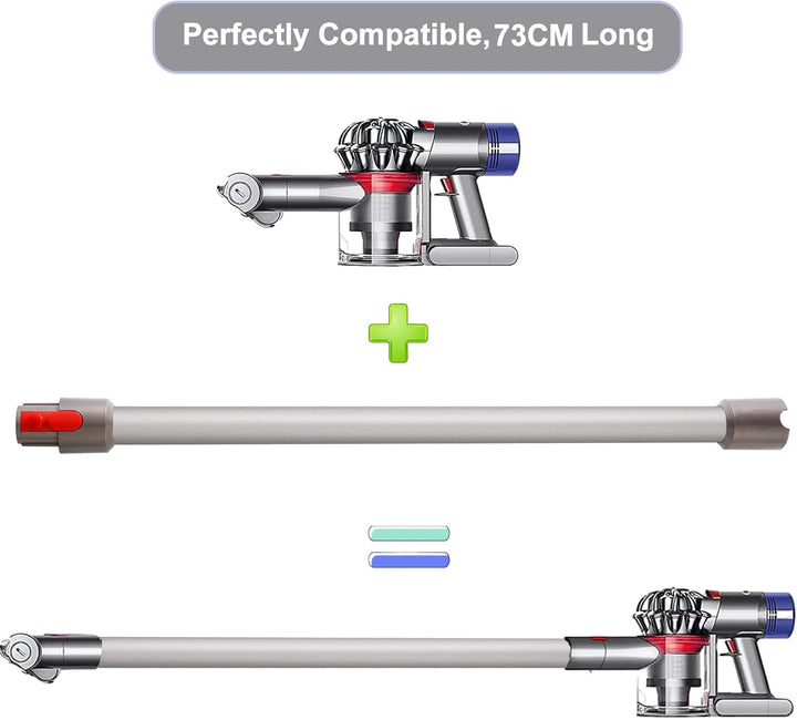 Ersatzteile Verlängerungsrohr für Dyson V7 V8 V10 V11 V15 Staubsauger, Saugrohr Länge 73 cm, Rohr Er