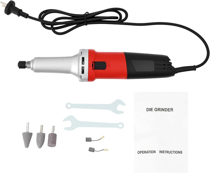 1 * 600W Geradschleifer Schnellläufer Stabschleifer Mit Drehzahlregle 0-27000U/min für Schnitzen, Po