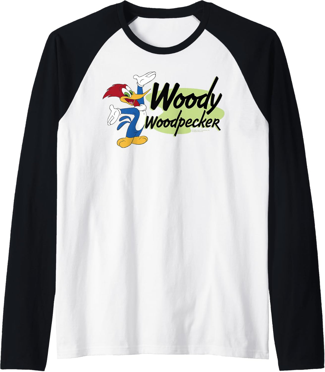 Woody Woodpecker Side Logo C1 Raglan