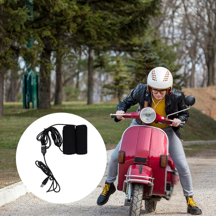 Lenkerheizung Heizgriffeinsatz für Motorrad mit Schnellem Aufheizen und Einfachem Einbau aus Neopren