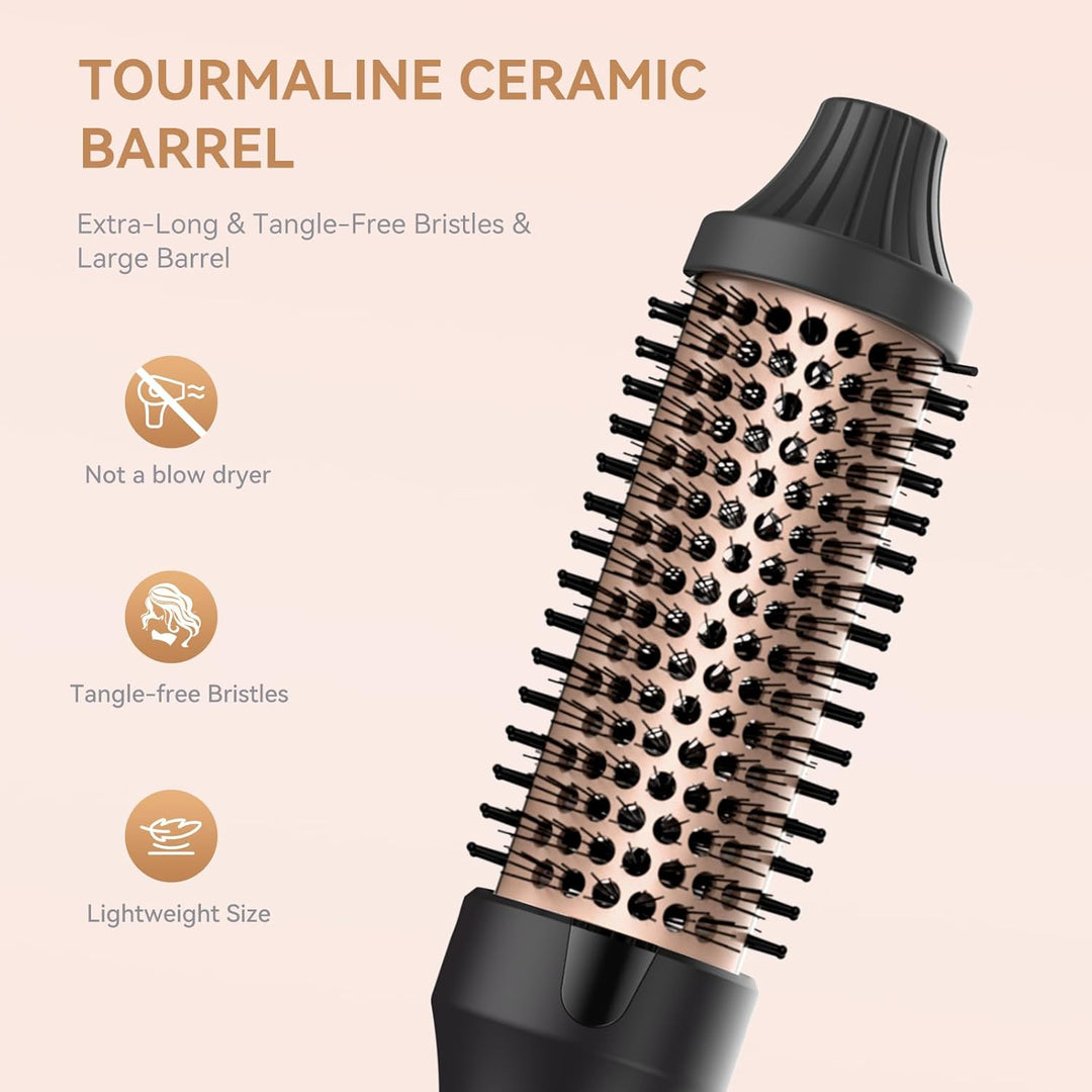 38mm Wärmebürste Thermal Brush, Thermobürste Rundbürste 120-200℃, Heat Brush Double Spannung Erhöhen