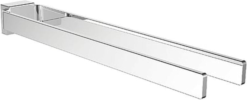 EMCO Cue Handtuchhalter zweiarmig zur Wandmontage, starre Handtuchstange aus Metall, hochwertiger Ba