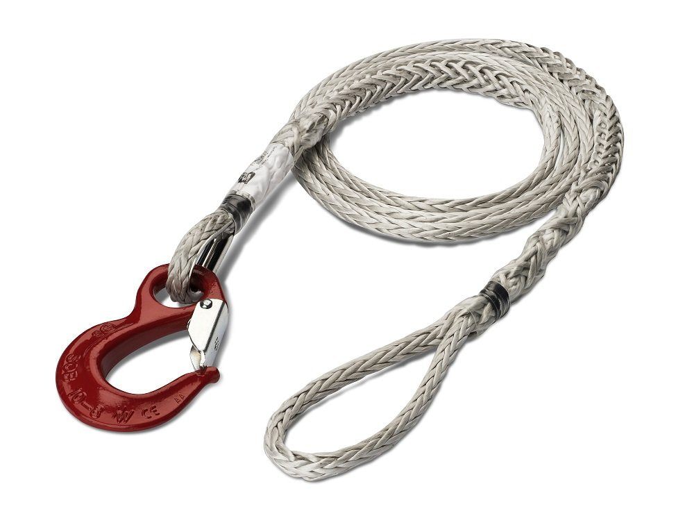 Seilflechter Novoleen® Zugseil nach DIN EN 14492-1:2006 12 mm 12,5 t mit Sicherheitshaken