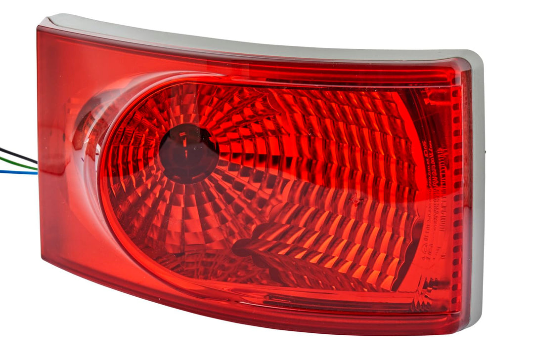 HELLA - Heckleuchte - Glühlampe - 24/12V - Einbau/Schraubanschluss - Lichtscheibenfarbe: rot - Steck