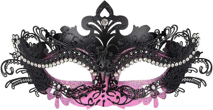 Hoshin Maskerade Maske, Karneval Dekorationen Venezianische Masken für Frauen (Lila &amp; Schwarz) Einhe
